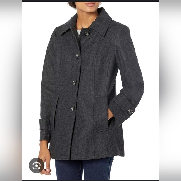 London Fog Jackets & Blazers - LONDON FOG SZ XL Women's Classic Gray Coat